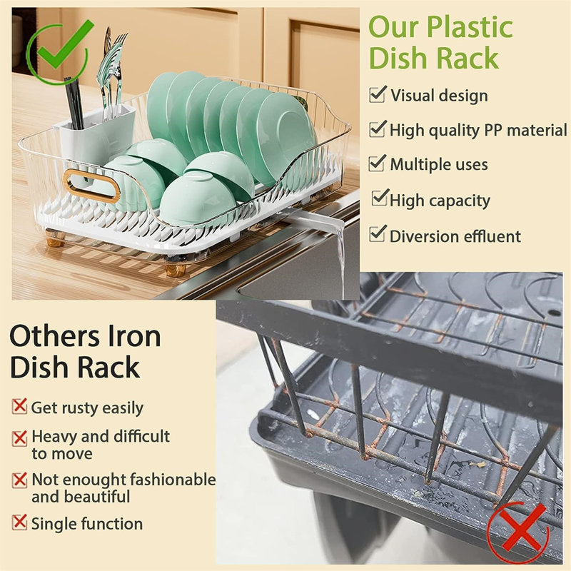 YITAHOME Adjustable Dish Rack Wayfair